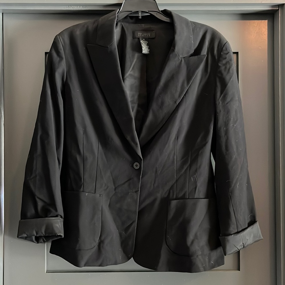 Padded Shoulder Blazer